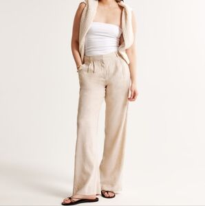 Abercrombie Sloane Linen Blend Trousers